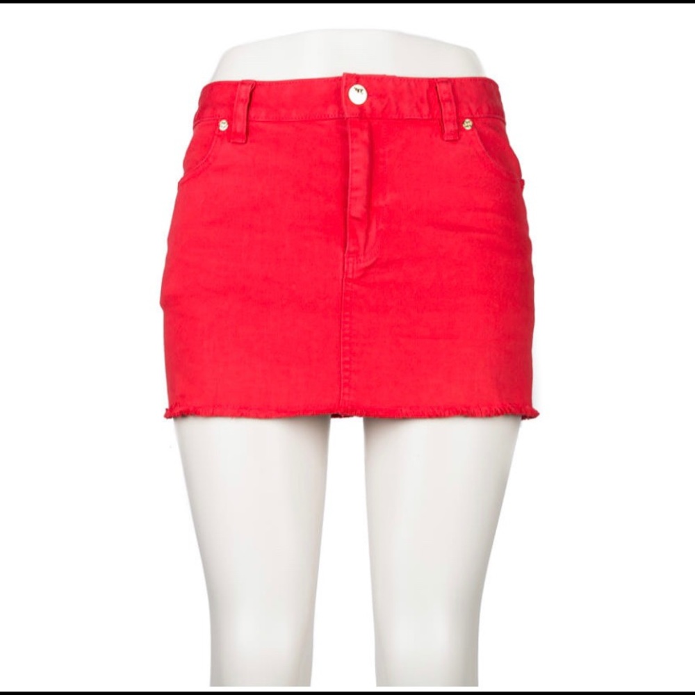 Tory Burch Frayed Hem Mini Skirt Size 25